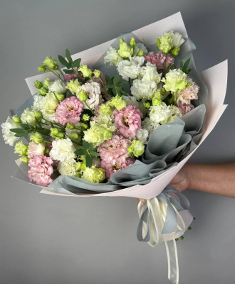 Букет из эустомы Свежесть раннего утра   