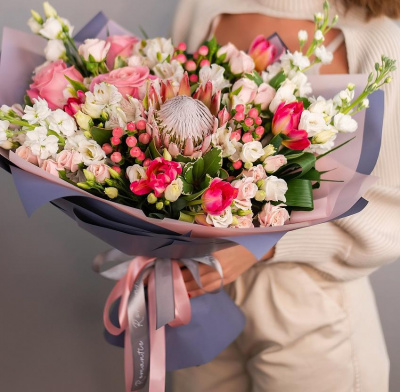 Большой Букет цветов Моей королеве