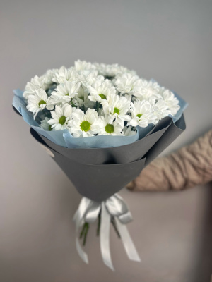 Букет из 9 белых хризантем с доставкой 