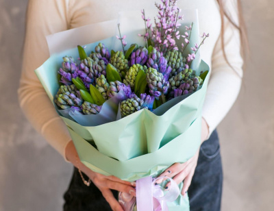 Букет из гиацинтов Весенний джаз