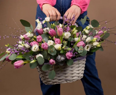 Корзина цветов Дыхание Весны 