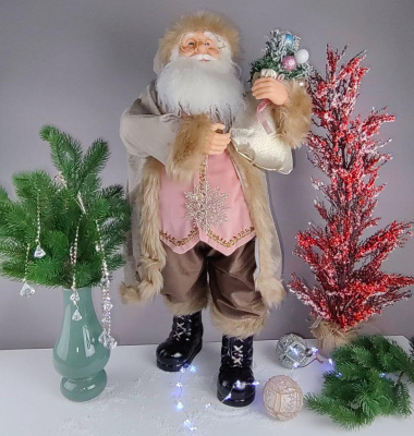 Дед Мороз с мешком подарков 100 см  новогодний сувенир