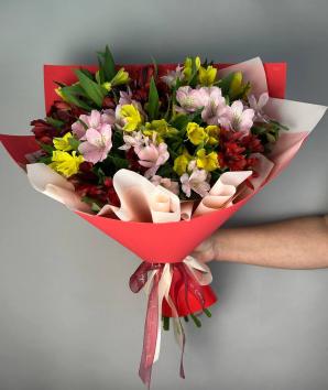 Букет альстромерий Краски жизни